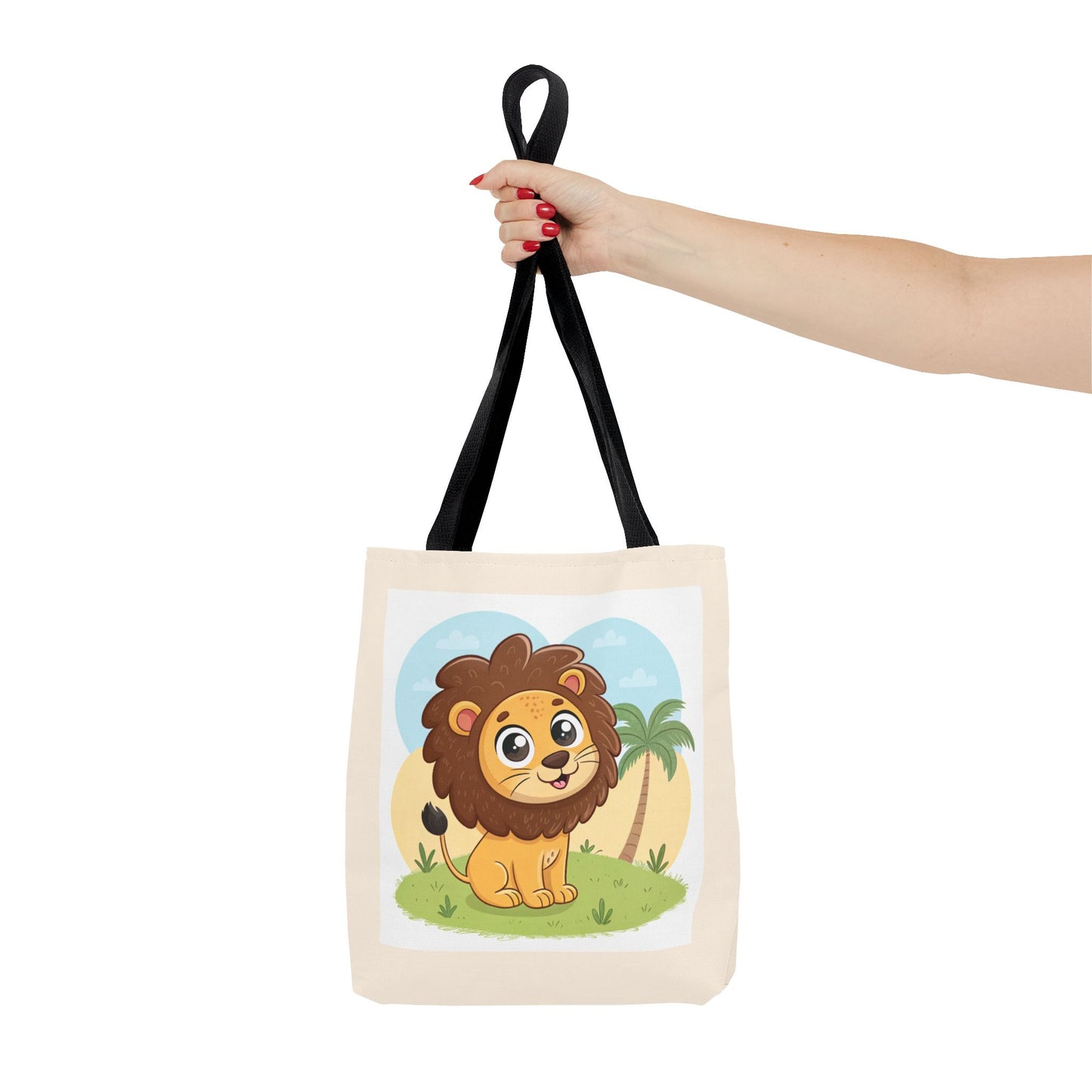 Design IA: cute lion cartoon