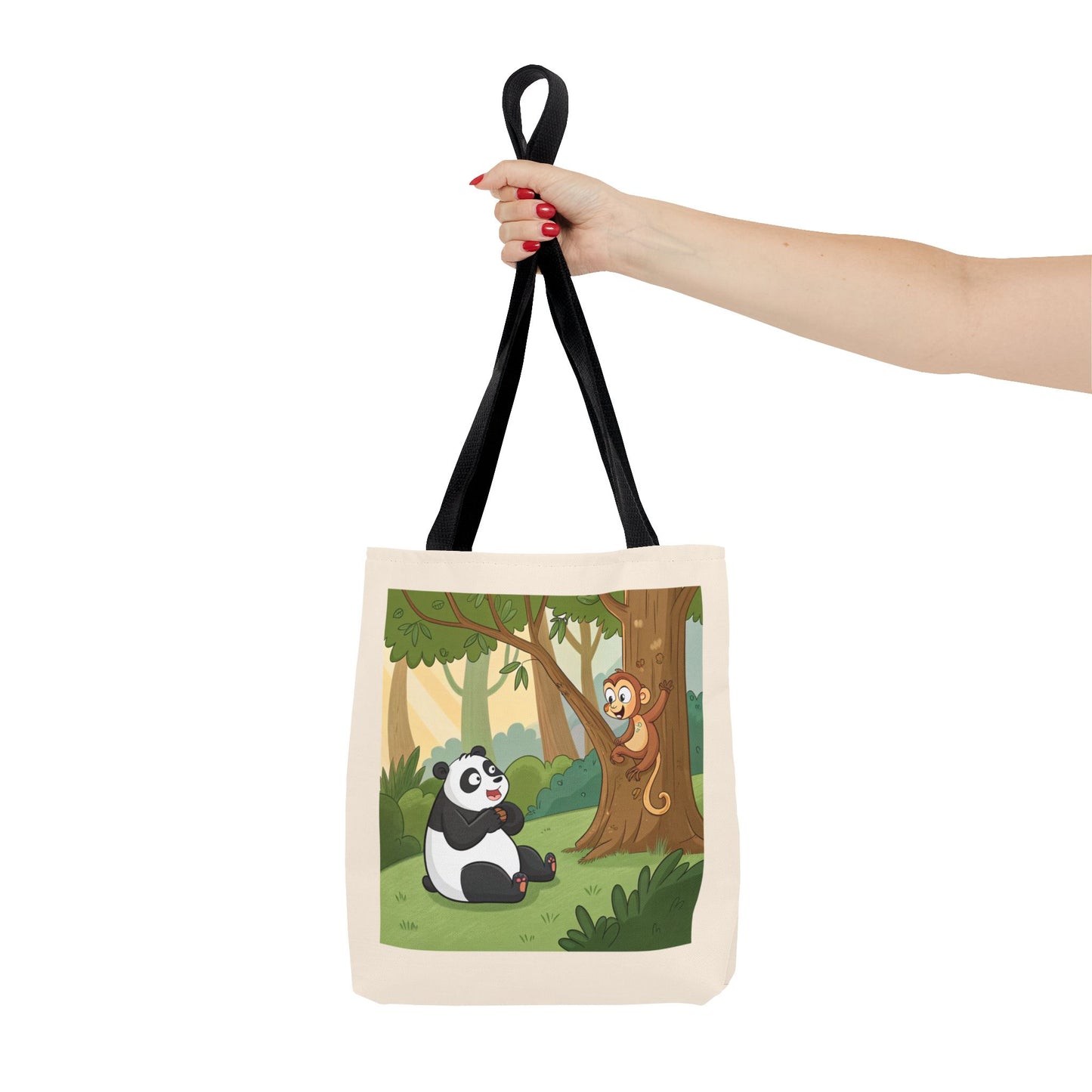 Design IA: Panda et singe en cartoon