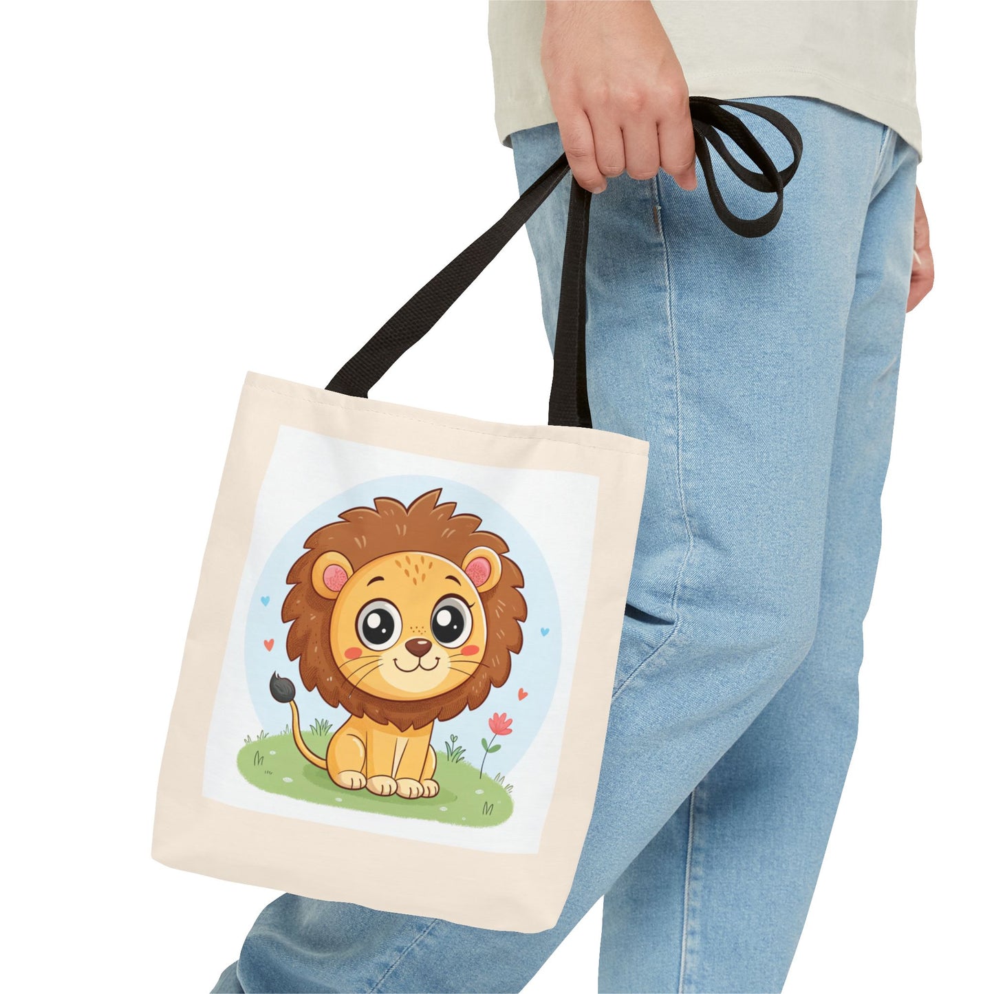 Design IA: lion cartoon cute