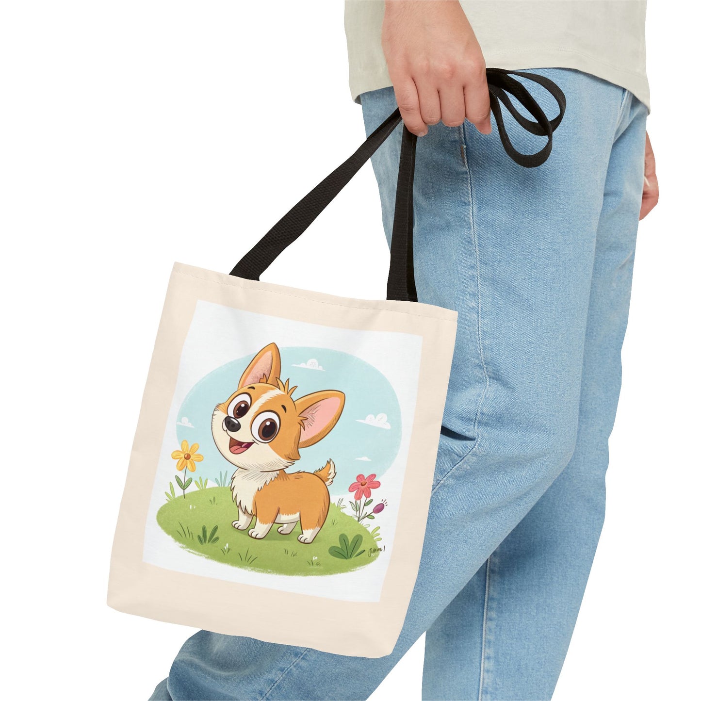 Design IA: Chien mignon en cartoon