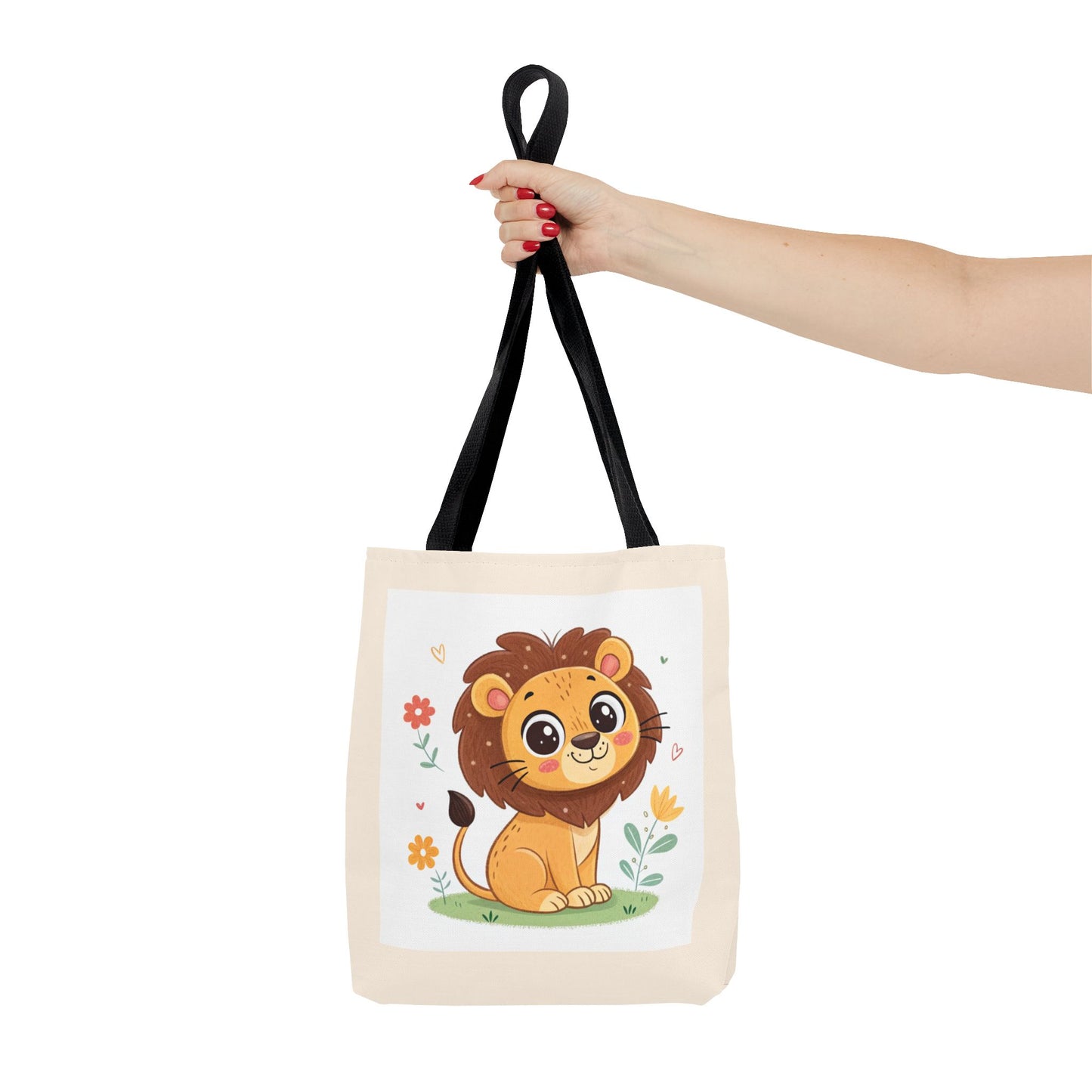 Design IA: lion mignon en cartoon