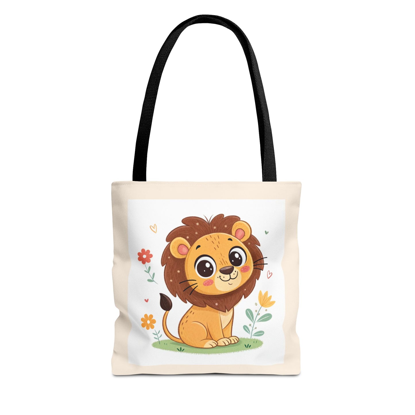 Design IA: lion mignon en cartoon