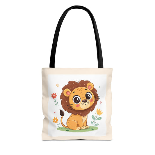 Design IA: lion mignon en cartoon